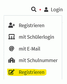 Screenshot Registrierung Merlin neu © Niedersächsisches Kultusministerium/Antares